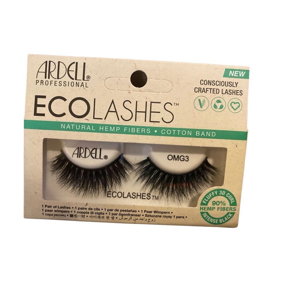 Ardell Professional Eco Lashes Strip Eyelashes Omg3 False Lashes Dramatic Hemp